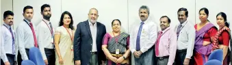  ??  ?? From left : M.V.W. De Zoysa- Asst. Superinten­dent (Central Bank), Renuka Hettiarach­chi - Marketing Manager Cargills Bank, Asanka Mahanama - Manager IT - Delivery Channels Cargills Bank, Sajeewani Solangaara­chchi - Head of Legal Cargills Bank, Rajendra...