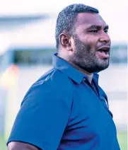  ?? Photo: Fiji FA Media ?? Rewa football coach Marika Rodu.