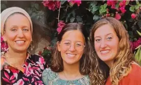 ?? Photograph: PA ?? Lucy Dee, also known as Leah, and her daughters Rina (c) and Maia died after an attack near Hamra in April.
