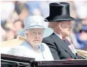  ??  ?? The Queen Elizabeth and Prince Philip yesterday