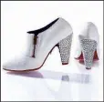  ?? (The New York Times/John Wagner Photograph­y) ?? These gem-studded heels were worn by Prince at his induction ceremony into the Rock & Roll Hall of Fame in 2004.