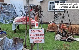  ?? ?? Donations will go to Mumbles Lifeboat.