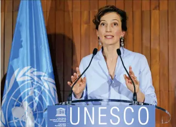  ??  ?? Audrey Azoulay, la nueva directora general de la Unesco
