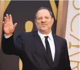  ?? JORDAN STRAUSS/INVISION ?? Harvey Weinstein arrives at the Oscars in Los Angeles in 2014. The disgraced movie mogul had his membership in the Academy of Motion Picture Arts and Sciences revoked Saturday.