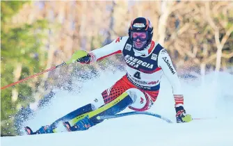  ?? [ AFP] ?? Michael Matt lag auf Kurs, schied aber im Finale von Zagreb aus.