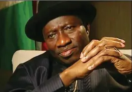  ?? President Goodluck Jonathan ??