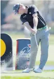  ?? PHELAN EBENHACK, THE ASSOCIATED PRESS ?? Charley Hoffman tees off on the 14th hole en route to a 66 on Friday at the Arnold Palmer Invitation­al in Orlando.