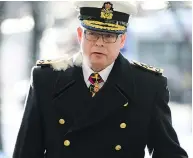  ?? SEAN KILPATRICK / THE CANADIAN PRESS FILES ?? Vice-admiral Mark Norman’s defence will have a chance to make more arguments to the judge over government disclosure on Tuesday.