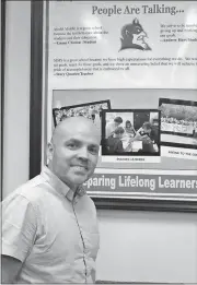  ?? Spencer Lahr / Rome News-Tribune ?? William Carvajal, a Spanish teacher at Model Middle School, says he would like for the learning of a second language to be the rule in the U.S. — like it is in Europe — instead of the exception.