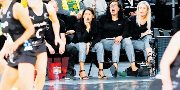  ?? Photo / Photosport ?? Noeline Taurua will be hoping the Silver Ferns can cope better with Australia’s physical approach today.