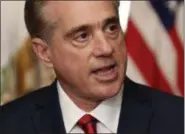  ?? CAROLYN KASTER — THE ASSOCIATED PRESS FILE ?? Veterans Affairs Secretary David Shulkin speaks in Washington.