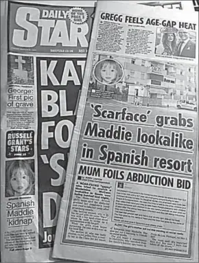  ??  ?? Het is tien jaar geleden dat Maddie verdween uit het vakantiehu­isje in de Portugese plaats Praia da Luz. (Foto: anorak.co.uk)