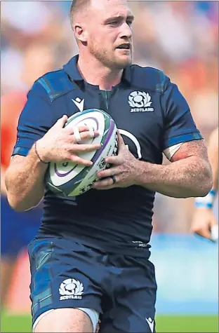  ??  ?? Stuart Hogg started all five games for Scotland four years ago