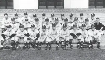  ?? Cal Athletics 1947 ?? The 1947 Cal team defeated Yale to win the inaugural College World Series in Kalamazoo, Mich.