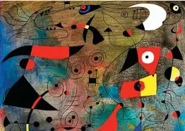  ?? ?? Joan Miró es el segundo artista español que más ha recaudado en subasta tras Picasso. Tan sólo el año pasado, se vendieron 30 obras que sumaron 25 millones de dólares. Entre ellas, ‘Mujeres y pájaros’, de la colección de Hubert de Givenchy.