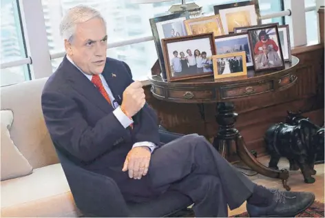  ?? FOTO: RICHARD ULLOA ?? ►► El ex presidente Sebastián Piñera.