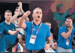  ??  ?? ÉXITO. Kokoskov ha triunfado con Eslovenia en este Eurobasket.