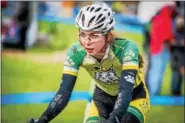  ??  ?? Lees-McRae College freshman Dagny Palmer (Owen J. Roberts) is off to a great start to her collegiate career with the Bobcats’ cycling team.