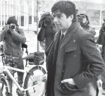  ?? NATHAN DENETTE, THE CANADIAN PRESS ?? Former CBC Radio host Jian Ghomeshi arrives at court in Toronto on Wednesday.