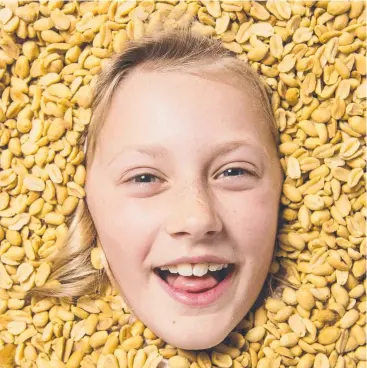  ??  ?? NUTS TO THAT: Olivia May, 10, has been cured of her peanut allergy.