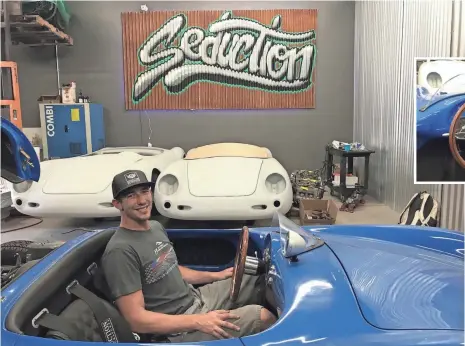  ?? MARCO DELLA CAVA, USA TODAY ?? Daniel Verwers, founder of Seduction Motorsport­s in Chandler, Ariz., builds artful recreation­s of the iconic Porsche 550 Spyder.