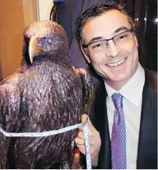  ??  ?? Had Stefano Ricci master tailor Alessandro Ciprian measured a man and not a store eagle, the resultant suit would have cost $11,000 to $50,000.