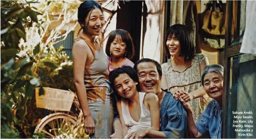  ??  ?? Sakura Andô, Miyu Sasaki, Jyo Kairi, Lily Franky, Mayu Matsuoka y Kirin Kiki.