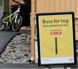  ?? FOTO: LISE ÅSERUD, NTB SCANPIX ?? Jeg skulle ønske at dette var sommeren der Buss for tog gikk på skinner.