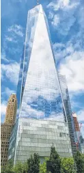  ?? ?? Nearby high-end shopping and dining are big draws for tenants at One World Trade Center.