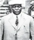  ?? BASEBALL HALL OF FAME LIBRARY ?? Andrew “Rube” Foster was the founder of the Chicago American Giants and, really, the father of the Negro Leagues.