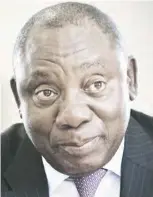  ??  ?? South African Deputy President Cyril Ramaphosa