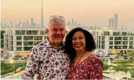  ?? ?? Olivier and Sonia in Dubai, 2022. Photograph: Supplied image