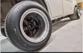 ??  ?? Wheels remade by Image and are 15 inches wide...