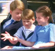  ?? ?? No waving, Louis! The Prince at Trooping the Colour