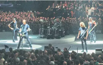  ?? — File photo ?? Metallica Live perfomance at The O2, London, England on Oct 27, 2017.