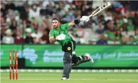  ?? Photograph: Mike Owen/Getty Images ?? Glenn Maxwell was unbeaten after a devastatin­g innings that propelled the Melbourne Stars to victory over Hobart in the BBL.