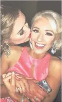  ??  ?? Support Amy Meisak and her best friend Justine Mceleney, from Northern Ireland, who she has met at various pageants over the years