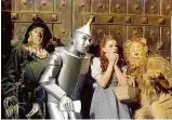  ?? IMDB/ Divulgação ?? Judy Garland, Ray Bolger, Jack Haley, e Bert Lahr em ‘O Mágico de Oz’ (1939)