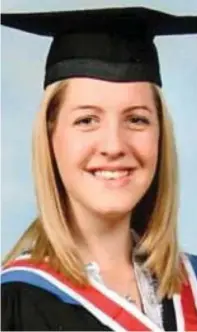  ??  ?? Graduation day: Lucy Letby pictured in 2011