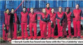  ??  ?? > Gwrych Castle has found new fame with the ‘I’m a Celebrity’ stars