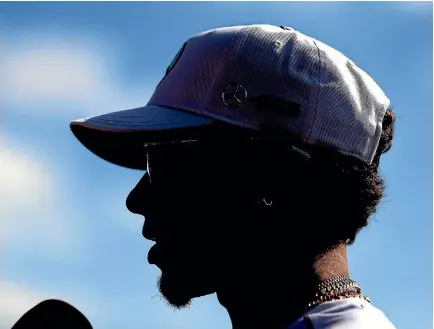  ?? PHOTO: GETTY IMAGES ?? Lewis Hamilton talks to the media ahead of the Australian Formula One Grand Prix at Albert Park in Melbourne this weekend.