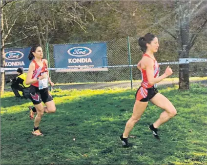  ?? FOTO: ATLETISMO BILBAO ?? Mentalizad­as
Martín y Loyo estarán en la cita del próximo domingo en busca de recuperar el cetro estatal