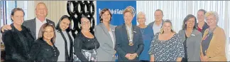  ?? Picture: SUPPLIED ?? ELATED: Eleven organisati­ons based in and around East London were the beneficiar­ies of funds raised by the Gately Club of Rotary’s annual wine auction. The donations were handed over at an event at the Premier Hotel in East London yesterday. With them...