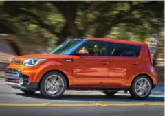  ??  ?? Kia Soul The Kia Soul is one of the few “boxy” cars remaining in the market, now that the Scion xB and Nissan Cube have been discontinu­ed. But that doesn’t stop it from being a respectabl­e entry in the compact car segment, with plenty of features. The...