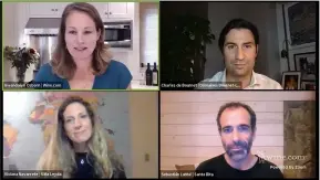  ??  ?? Above: hosted by Wine.com, a Q&A with winemakers via Zoom