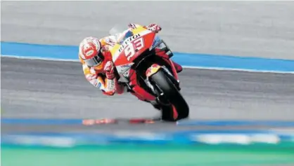  ?? Foto: Efe ?? Marc Márquez, durante el Gran Premio de Tailandia.