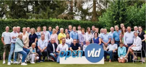  ?? © RR ?? Het bestuur en kandidaten voor Open VLD op 13 oktober 2024.