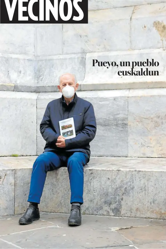  ??  ?? Ignacio Moriones Elósegui, autor del libro ‘El euskera en el lenguaje y la cultura de Pueyo’.