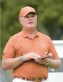  ?? PHELAN M. EBENHACK/AP ?? University of Texas men’s golf coach John Fields has coached a lengthy list of top PGA performers, including some must-follow players at the Travelers Championsh­ip: Scottie Scheffler, Jordan Spieth and Kramer Hickok.