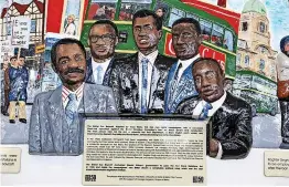  ?? Pic: Barbara Evripidou ?? The plaque marking the 1963 Bus Boycott campaign at Bristol Bus Station, featuring Prince Brown, Owen Henry, Paul Stephenson, Guy Reid-Bailey and Roy Hackett